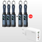 🌞Fris De Lente In Met 50% Korting!🔋4-in-1 Sleutelhanger Laadkabel met Display – Draagbare Snellaadkabel tot 65W met Live Wattage Monitor