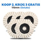 🎉Nieuwjaars Cadeau 50% KORTING!🪚Vilten Polijstschijf Met Klep - Hoogwaardig Wol (115/125mm) & Hoogglans Effect: Voor Metaal, Hout & Autowerk!