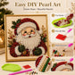 ❄️Zomerfresh 50% Korting!💎DIY Kerst Diamond Painting met Parel Effect – Creatief Knutselpakket met Lijst voor Feestelijke Decoratie