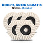 🎉Nieuwjaars Cadeau 50% KORTING!🪚Vilten Polijstschijf Met Klep - Hoogwaardig Wol (115/125mm) & Hoogglans Effect: Voor Metaal, Hout & Autowerk!