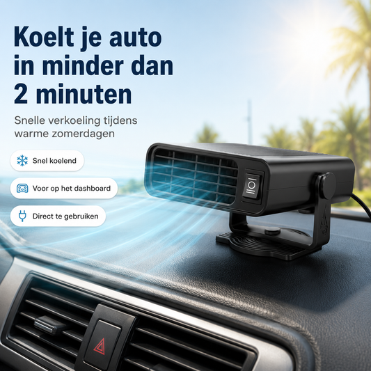 ❄️Zomerfresh 50% Korting!🚗Draagbare Auto-Koeler voor op het Dashboard – Snelle Verkoelende Luchtstroom in Minder dan 2 Minuten