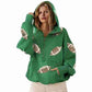 Dames Fashion Sequin Hoodie (Lange Mouwen) – Glitterend voor Party & Alledaagse Styling!