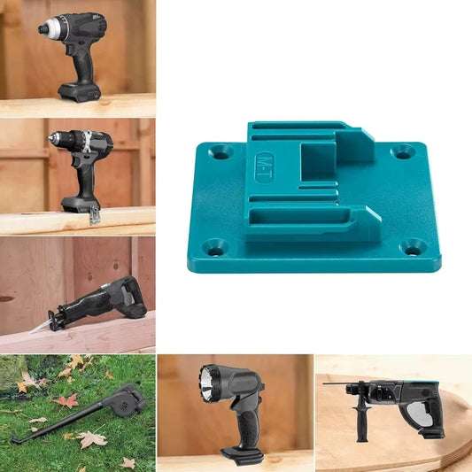 🎃Halloween-Aanbieding 50% Korting!🔥5-Delige Set Wandhouders Voor Makita 18V Gereedschap & Accu's – Maak Je Werkbank Vrij