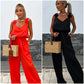 👗 Dames Mouwloze Jumpsuit: Brede Benen, Chic & Comfortabel