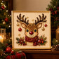 ❄️Zomerfresh 50% Korting!💎DIY Kerst Diamond Painting met Parel Effect – Creatief Knutselpakket met Lijst voor Feestelijke Decoratie