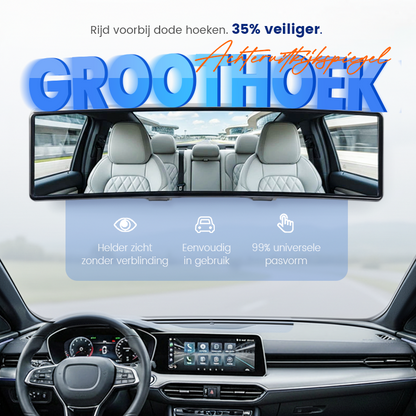🎄Kerstdeal ALTIJD 50% KORTING!🚗👁️ Brede Auto Gebogen Achteruitkijkspiegel – Groothoekvisie, Eenvoudige Installatie & Universeel Pasvorm（Veilig Rijden Met Meer Zicht!）
