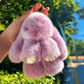 🌞Fris De Lente In Met 50% Korting!🐰 Handgemaakte Zachte Konijnen PomPom Sleutelhanger – Imitatiebont & Schattig Tasaccessoire!