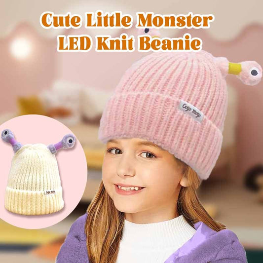 ✨ Schattige LED Monster Gebreide Muts – Met Intrekbare Glimmende Tentakels, Perfect Cadeau & Warme Accessoire!
