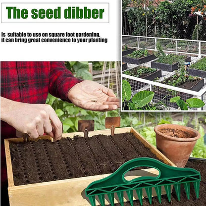 🎃Halloween Deal 50% OFF!🌱12-Hole Garden Seed Dibber & Spacer – One-Press Planting Tool