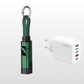 🌞Fris De Lente In Met 50% Korting!🔋4-in-1 Sleutelhanger Laadkabel met Display – Draagbare Snellaadkabel tot 65W met Live Wattage Monitor