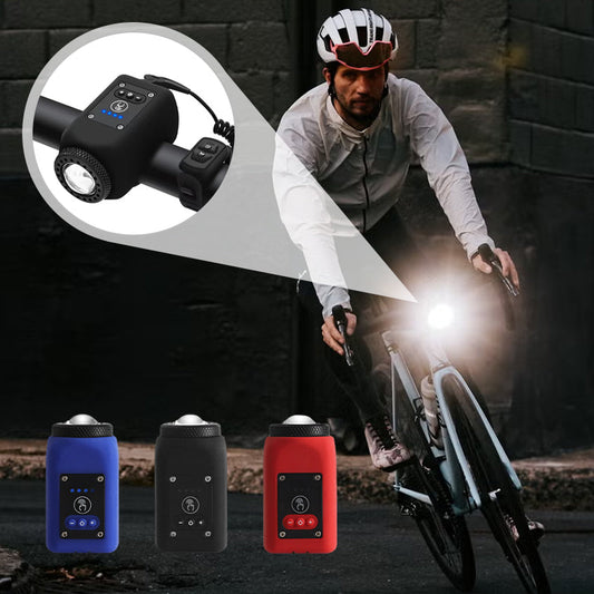 🚲 2-in-1 Fietsbel & Licht: 110dB, Waterdicht, USB-Oplaadbaar - Veilig & Stijlvol Rijden!