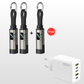 🌞Fris De Lente In Met 50% Korting!🔋4-in-1 Sleutelhanger Laadkabel met Display – Draagbare Snellaadkabel tot 65W met Live Wattage Monitor