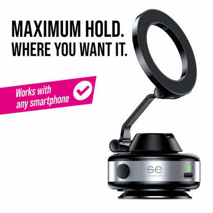 🌞Fris De Lente In Met 50% Korting!🔥Vacuüm-Magnetische Telefoonhouder met 360° Rotatie – Stevig, Draadloos en Zonder Lijmresten