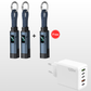 🌞Fris De Lente In Met 50% Korting!🔋4-in-1 Sleutelhanger Laadkabel met Display – Draagbare Snellaadkabel tot 65W met Live Wattage Monitor