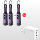🌞Fris De Lente In Met 50% Korting!🔋4-in-1 Sleutelhanger Laadkabel met Display – Draagbare Snellaadkabel tot 65W met Live Wattage Monitor