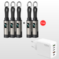 🌞Fris De Lente In Met 50% Korting!🔋4-in-1 Sleutelhanger Laadkabel met Display – Draagbare Snellaadkabel tot 65W met Live Wattage Monitor