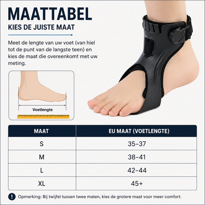 ❄️Zomerfresh 50% Korting!👣Verstelbare Klapvoetbrace met Opblaasbare Binnenvoering – Comfortabele Voetheffersteun voor Dagelijks Lopen