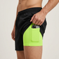 ❄️Zomerfresh 50% Korting!🏃2-in-1 Hardloopshort met Binnenbroek – Ademend, Licht & Met Veilige Telefoon- en Ritszakken