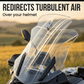 ❄️Zomerfresh 50% Korting!🏍️Verstelbare Motor Winddeflector – Universele Windscherm Spoiler tegen Helmtrillingen, Windgeruis & Turbulentie