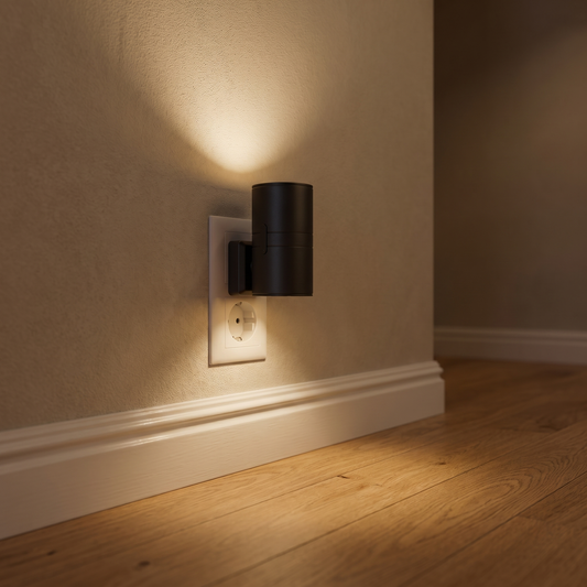 ❄️Zomerfresh 50% Korting!✨Insteekbare Schemer-Tot-Dageraad Wandlamp – 3000K warm op- en neerlicht met doorlusstopcontact