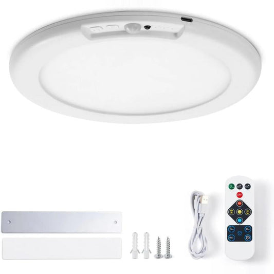 🏠Oplaadbare PIR-Bewegingssensor Plafondlamp – Magnetische Montage & Afstandsbediening