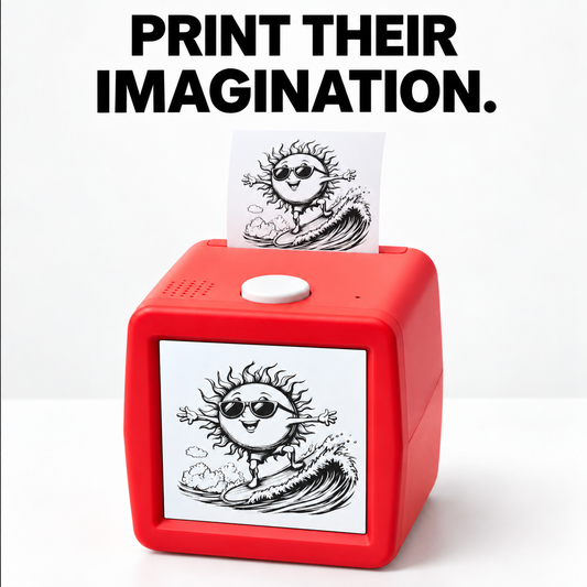 🎃Halloween-Aanbieding 50% Korting!✨AI-Stickermaker Voor Kinderen – Stem, Foto & App-Naar-Print Thermische Printer
