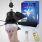 🌞Fris De Lente In Met 50% Korting!🌬️2-in-1 E27 Plafondventilator met Lamp – Dimbare Socket Fan met Afstandsbediening, Timer en 3 Snelheden