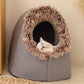 🐾❄️ Winter Warm Huisdiergrot Bed – Cosy Shelter, Geïsoleerd & Stijlvol Neutraal Design!