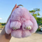 🌞Fris De Lente In Met 50% Korting!🐰 Handgemaakte Zachte Konijnen PomPom Sleutelhanger – Imitatiebont & Schattig Tasaccessoire!
