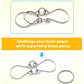 🧩 Chinese Metaal Ringpuzzel – Oude Breinbreker Voor Logisch Denken & Creativiteit!