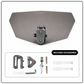 ❄️Zomerfresh 50% Korting!🏍️Verstelbare Motor Winddeflector – Universele Windscherm Spoiler tegen Helmtrillingen, Windgeruis & Turbulentie