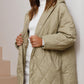 💖Elegante Lange Quilted Winterjas voor Dames Met Capuchon - Lichtgewicht & Warm, Alsof Je In Een Wolkenkleed Liggen