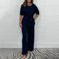 ✨ Zachte 2-Delige Dames Outfit Met Lange Mouwen – Verstelbare Taille, Wide Leg Broek & Alledaags Comfort (Casual Tot Chic, Eenvoudig Stylen!)