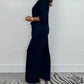 ✨ Zachte 2-Delige Dames Outfit Met Lange Mouwen – Verstelbare Taille, Wide Leg Broek & Alledaags Comfort (Casual Tot Chic, Eenvoudig Stylen!)