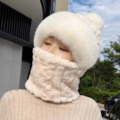 🎉Nieuwjaars Cadeau 50% KORTING!🧣2-in-1 Winter Pluche SjaalMuts (Winddicht + Zacht) – Modieus & Ultra Warm: Perfect Voor Winteravonturen!