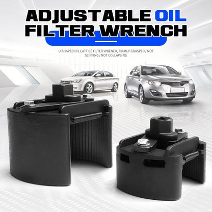 🌞Fris De Lente In Met 50% Korting!🔧Verstelbare Oliefiltersleutel (60-80mm) | 2-Klauws Filtertang met 1/2" Aansluiting | Onmisbaar voor Auto & Motor