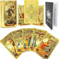 🔥Explora el mundo místico del Tarot Tarot de láminas de oro🔥