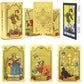 🔥Explora el mundo místico del Tarot Tarot de láminas de oro🔥