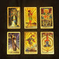 🔥Explora el mundo místico del Tarot Tarot de láminas de oro🔥