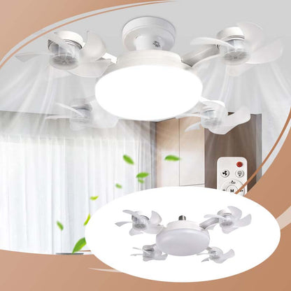 🌞Fris De Lente In Met 50% Korting!💡E27 Plafondventilator met LED Lamp - 2-in-1 Design - Geen Installatie Nodig (Plug & Play) - 3 Lichtstanden & Timer - Met Afstandsbediening