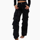 ⏳Tijdelijke aanbieding⏰Dames wijde broek met zakken en strass steentjes