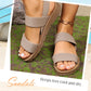 Women's Non-Slip Casual Sandals with Wide Elastic Straps 
