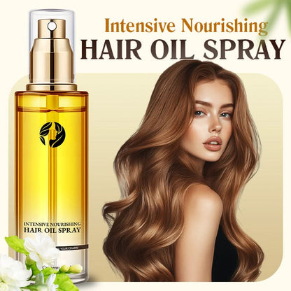 🎉Nieuwjaars Cadeau 50% KORTING!✨Intensieve Voedende Haarolie Spray: 6S Directe Glans + 24U Hydratatie – Verkleint Gespleten Punten & Kroeshaar!