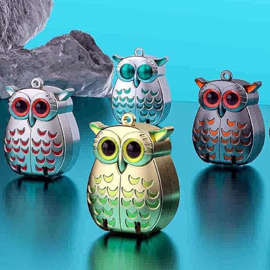 💥 Mini Opvouwbare Nagelknipper van RVS in Uil Design! 🦉