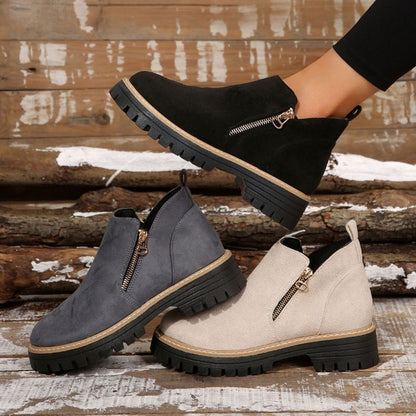 👠 ✨Eindelijk Dames Schoenen Die Pijnloos Zitten! Ronde Neus Met Zij-Rits – Stylish & Compleet Voor Jou!