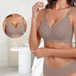 Naadloze push-up bh, diepe V-hals, zonder beugels