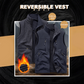 🧥 Oversized Mouwloos Gilet Heren – Winddicht, Diefstalveilig & Omkeerbaar!