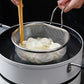 ❄️Zomerfresh 50% Korting!🍝RVS Keukenzeef met Handvat – Roestvrijstalen Uitlekzeef voor Spoelen, Afgieten, Zeven en Uitlekken
