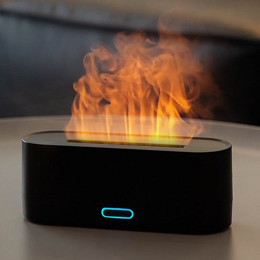 🔥 Bureau Aroma Diffuser met KLEURRIJKE SIMULATIEVLAM! 🌈Bureau Kleurrijke Simulatievlam Aromadiffuser