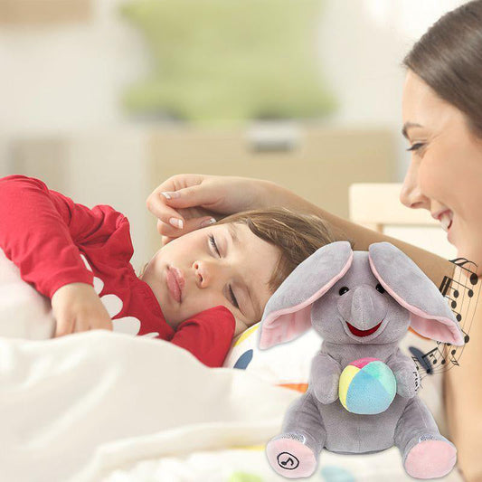🐘 Laatste 3 UUR: Grote Uitverkoop! Knuffel Olifant Verstoppertje – Speelt Kiekeboe, Zingt & Super Zachte Vriend Voor Baby!
